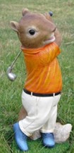 Садовая фигурка, Мышь гольфист 28,3 см