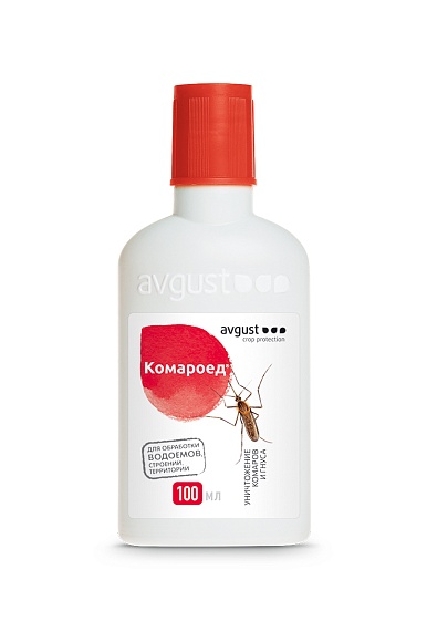 Средство Комароед для защиты участка от комаров, их личинок и других видов гнуса, 100 мл