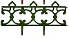 Заборчик "Парковый" набор зеленый