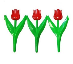 Заборчик "Тюльпан" набор красный