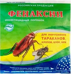 Препарат Фенаксин от повторных вторжений насекомых, пакет 125 гр