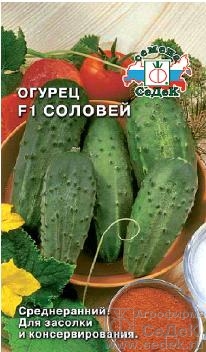 Семена овощей, Огурец Соловей F1 Евро, 0,3 гр, Седек