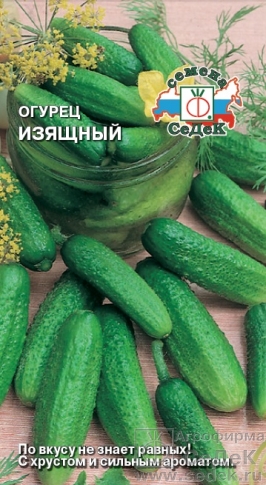 Семена овощей, Огурец Изящный 0,5 г Евро, 0,5 гр, Седек