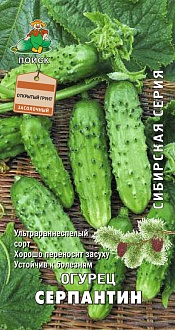 Семена овощей, Огурец Серпантин Сибирская серия, 1, 5 шт, Поиск