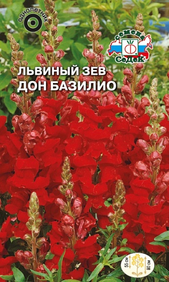 Семена цветов, Львиный зев Дон Базилио, Евро, 0,1, СЕДЕК
