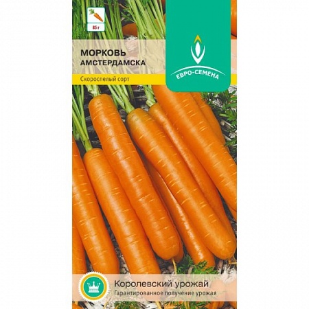 Морковь Амстердамска цветной пакет 1 гр. ЕВРО-СЕМЕНА