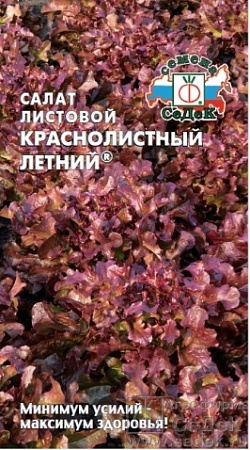 Салат Краснолистный Летний® листовой Евро, 0,5 гр Седек