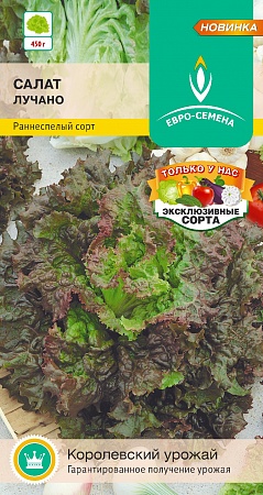 Салат Лучано цветной пакет 0,5 гр Евро-семена