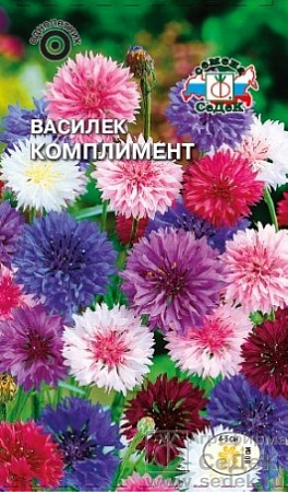 Василек Комплимент смесь цветов Евро, 0,5 гр Седек