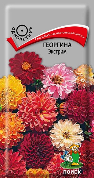 Семена цветов, Георгина Экстрим, 0,2 гр, Поиск